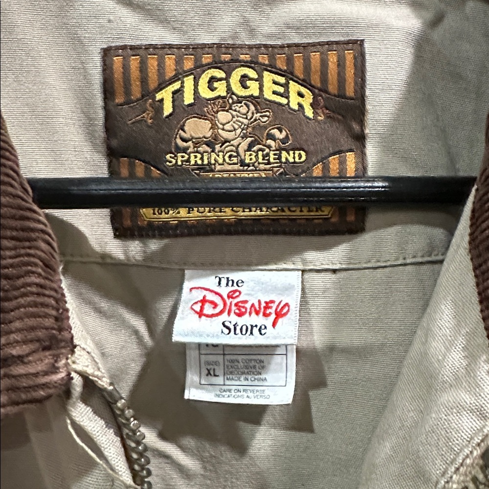 Disney Tigger Beige Jacket with Dark Brown Collar - Picture 3 of 4